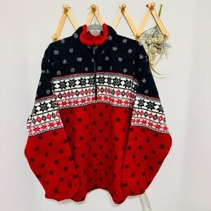 Hanna Andersson Red and Black Turtleneck Sweater